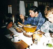 Abendessen auf der Alm